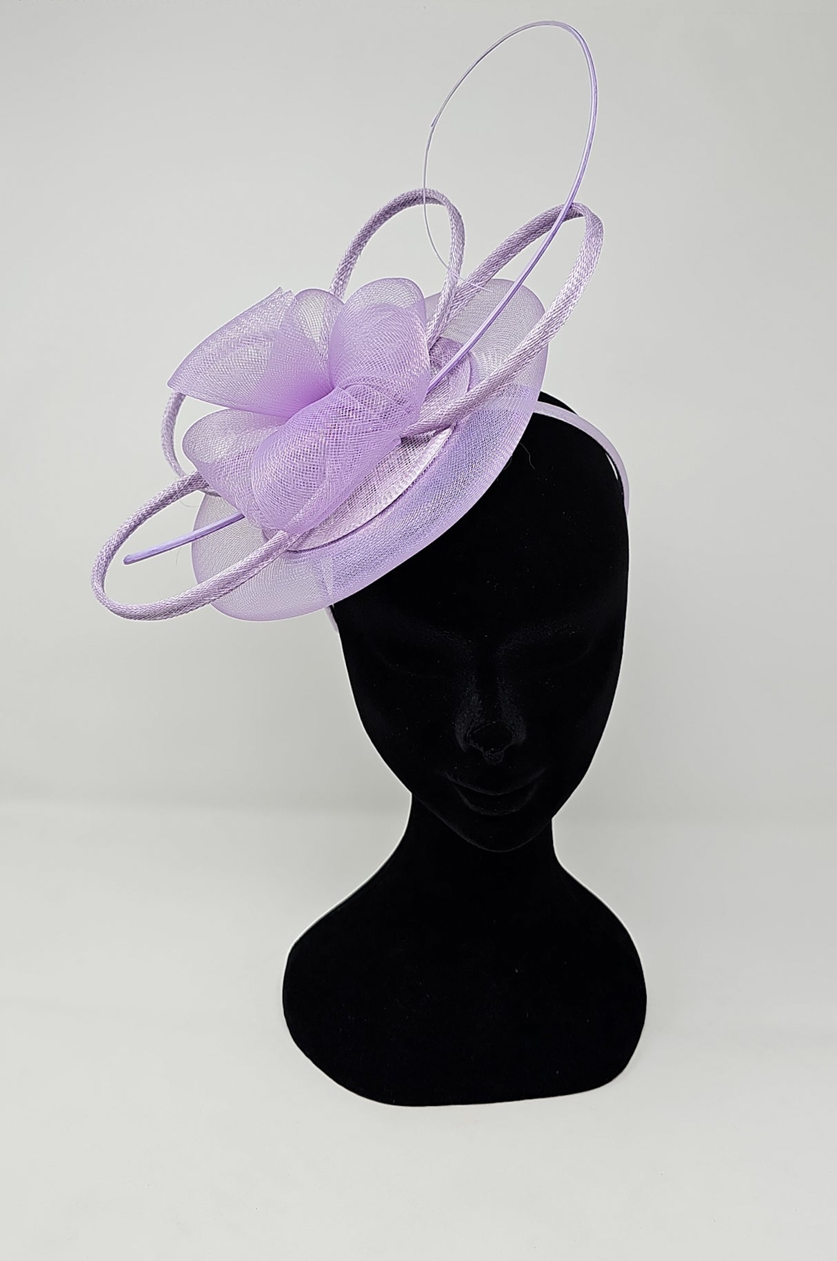 Wisteria Lilac Petal Disc Fascinator