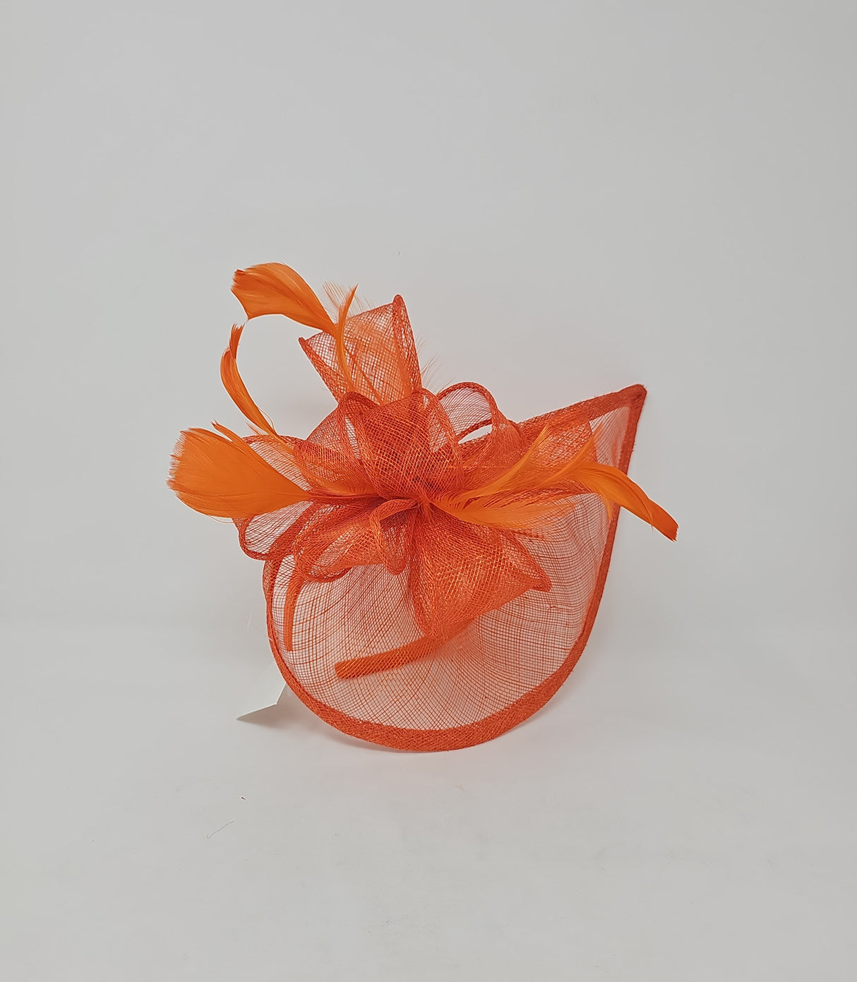 Bright Orange Half Moon Hairband Fascinator