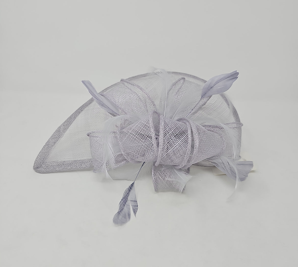 Pale Grey Half Moon Hairband Fascinator