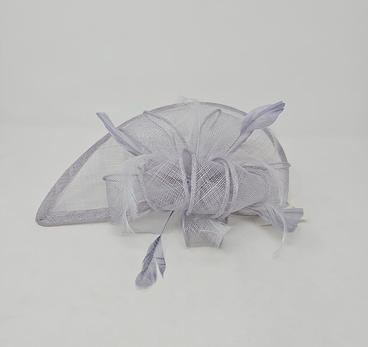 Pale Grey Half Moon Hairband Fascinator