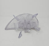 Pale Grey Half Moon Hairband Fascinator
