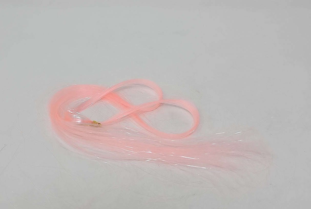 Dream Goddess Synthetic Glitter Hair Tinsel Neon Coral 1 pack