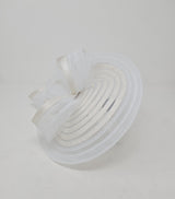 White Looped Layered Bridal Fascinator