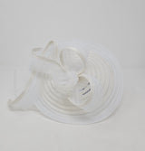White Looped Layered Bridal Fascinator