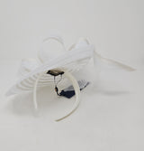 White Looped Layered Bridal Fascinator