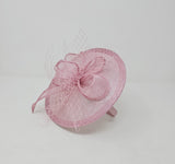 Metallic Blush Rose Disc Hairband Fascinator