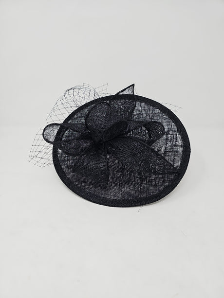 Black Disc Hairband Fascinator