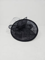 Black Disc Hairband Fascinator