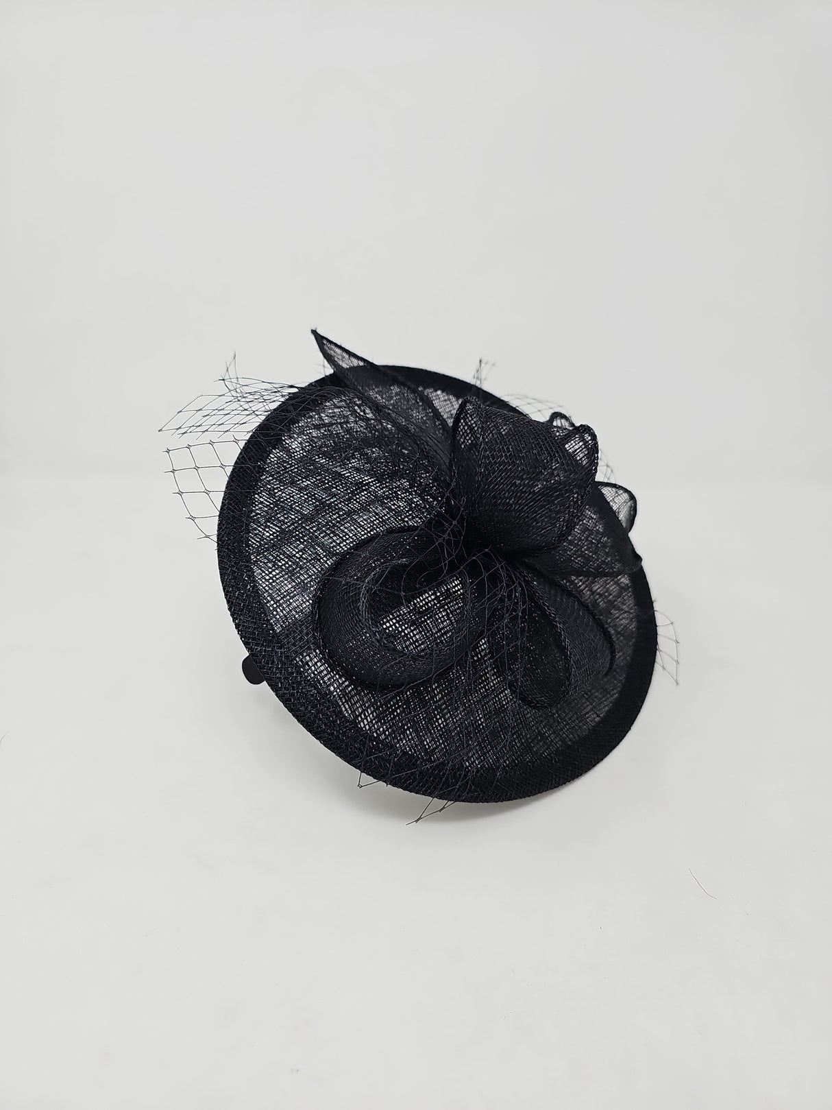 Black Disc Hairband Fascinator