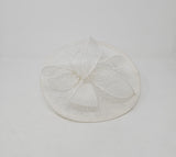 White Disc Hairband Fascinator