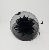 Black Organza Halo Fascinator
