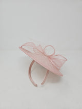 Metallic Pink Disc Hairband Fascinator