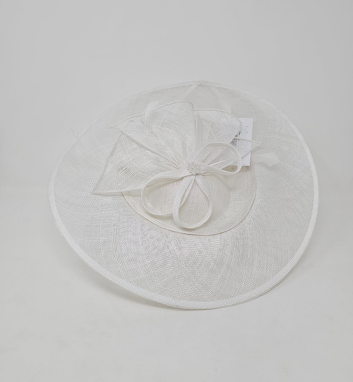 White Disc Hairband Fascinator