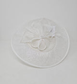White Disc Hairband Fascinator