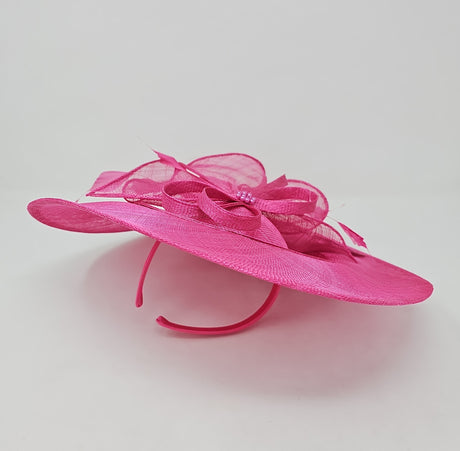 Lipstick Pink Disc Hairband Fascinator