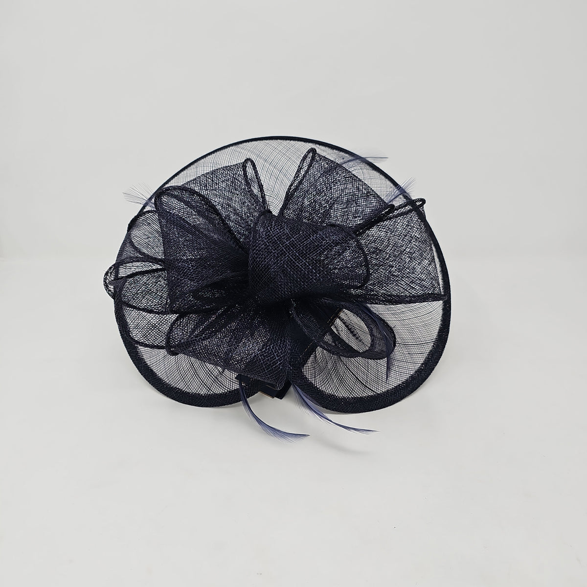 Navy Looped Round Disc Fascinator – Franklins