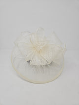 Ivory Looped Round Disc Fascinator