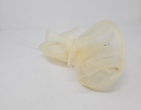 Ivory Crin Layered Looped Fascinator