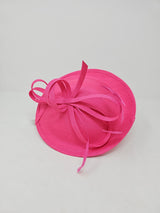 Lipstick Pink Material Disc Hairband Fascinator
