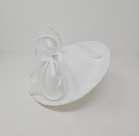 White Material Disc Hairband Fascinator