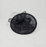 Black Disc Hairband Fascinator