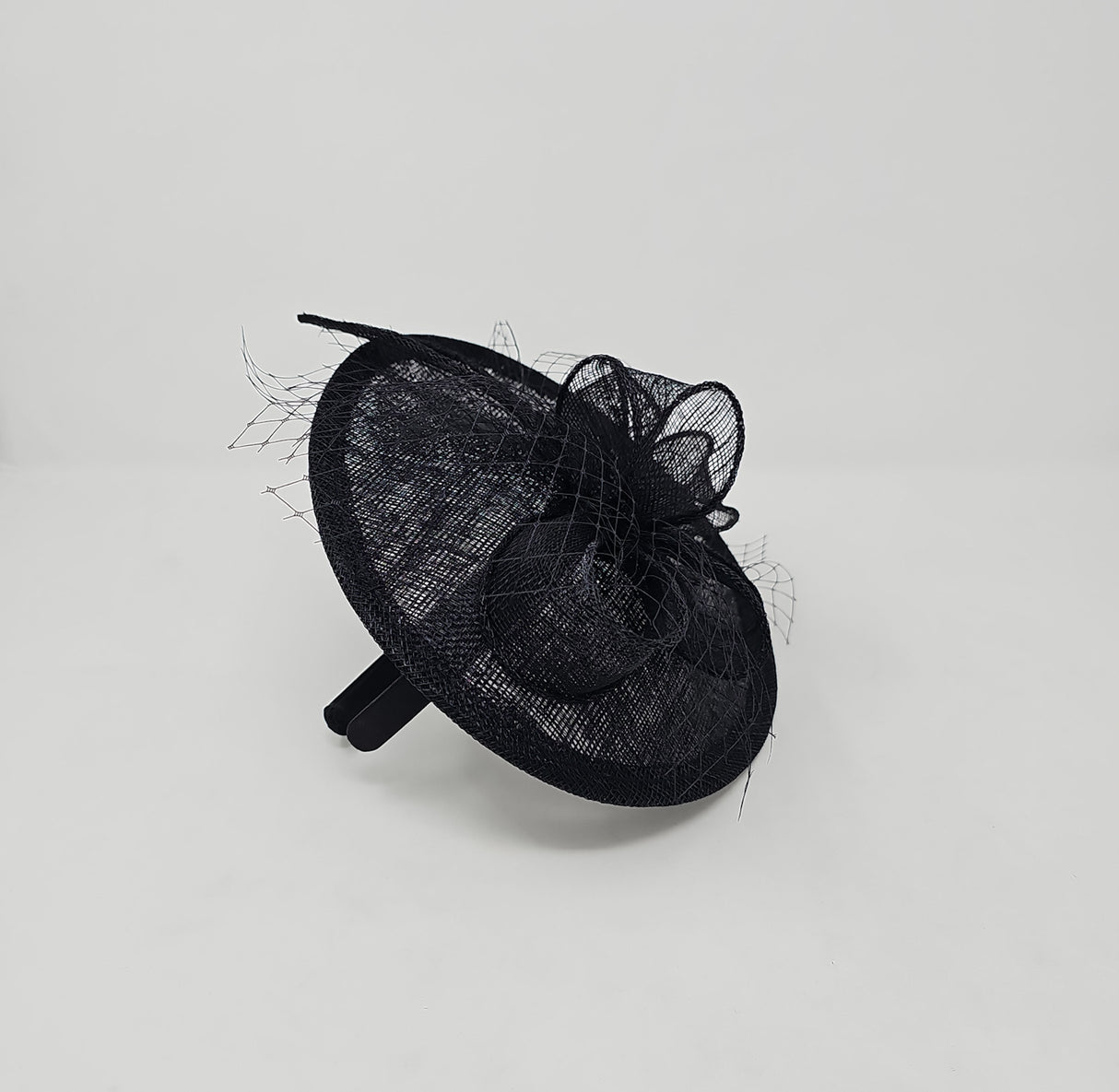 Black Disc Hairband Fascinator