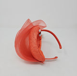 Orange Net Hairband Fascinator