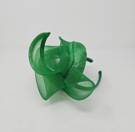 Emerald Green Net Hairband Fascinator