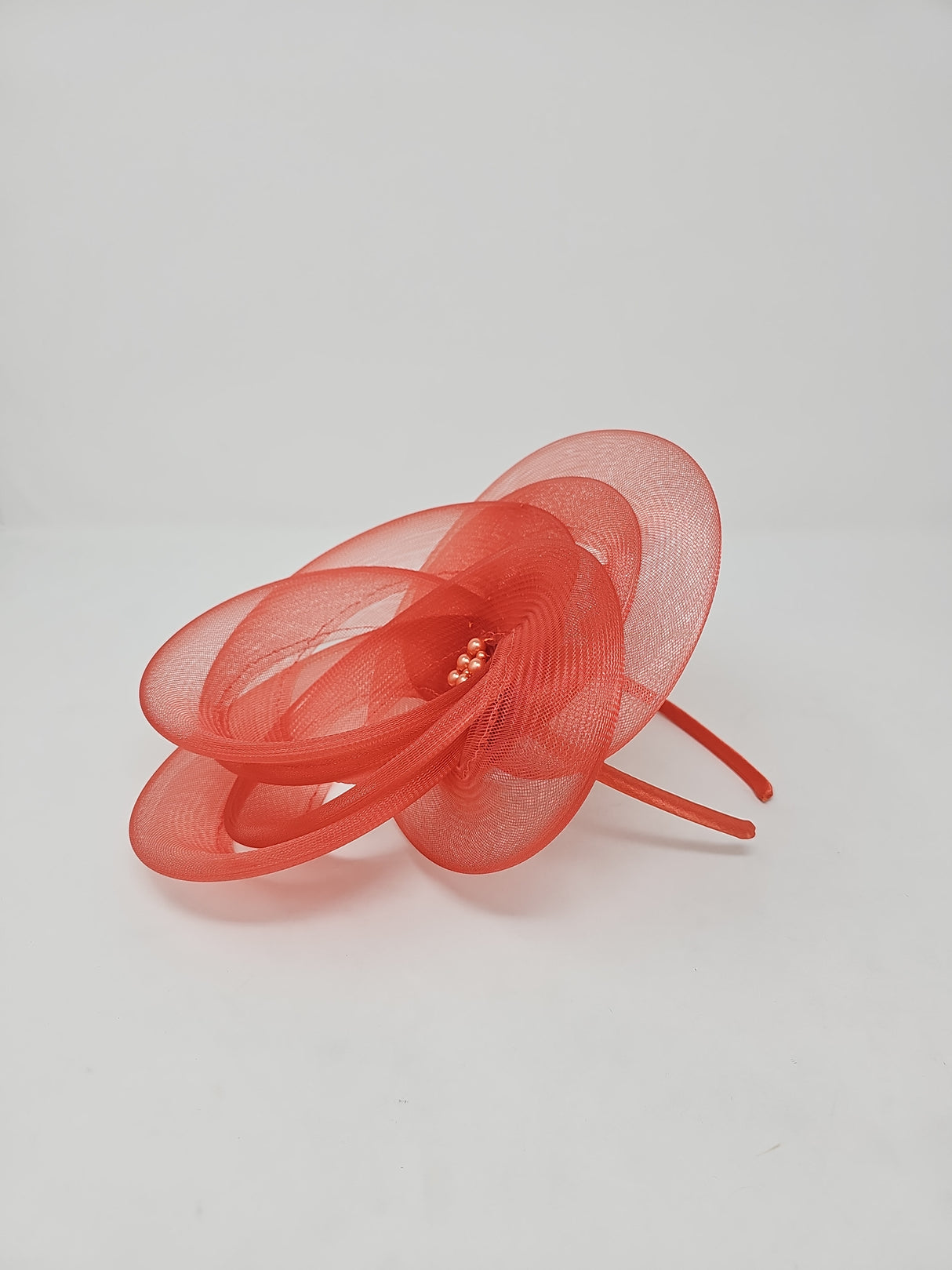 Perched Orange Fascinator