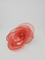 Perched Orange Fascinator