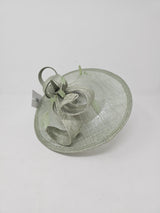 Metallic Sage Oval Disc Hairband Fascinator