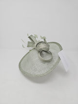 Metallic Sage Oval Disc Hairband Fascinator