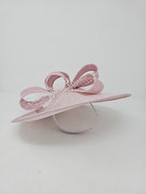 Metallic Sorbet Pink Looped Feather Hatinator