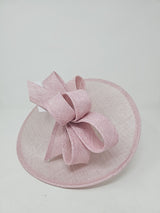 Metallic Sorbet Pink Looped Feather Hatinator