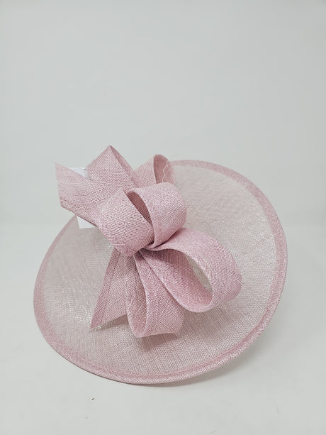 Metallic Sorbet Pink Looped Feather Hatinator