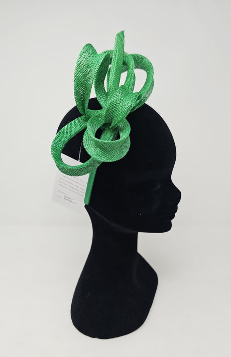 Emerald Green Loop Hairband Fascinator