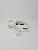 White Bridal Leatherette Bow Hairband Fascinator