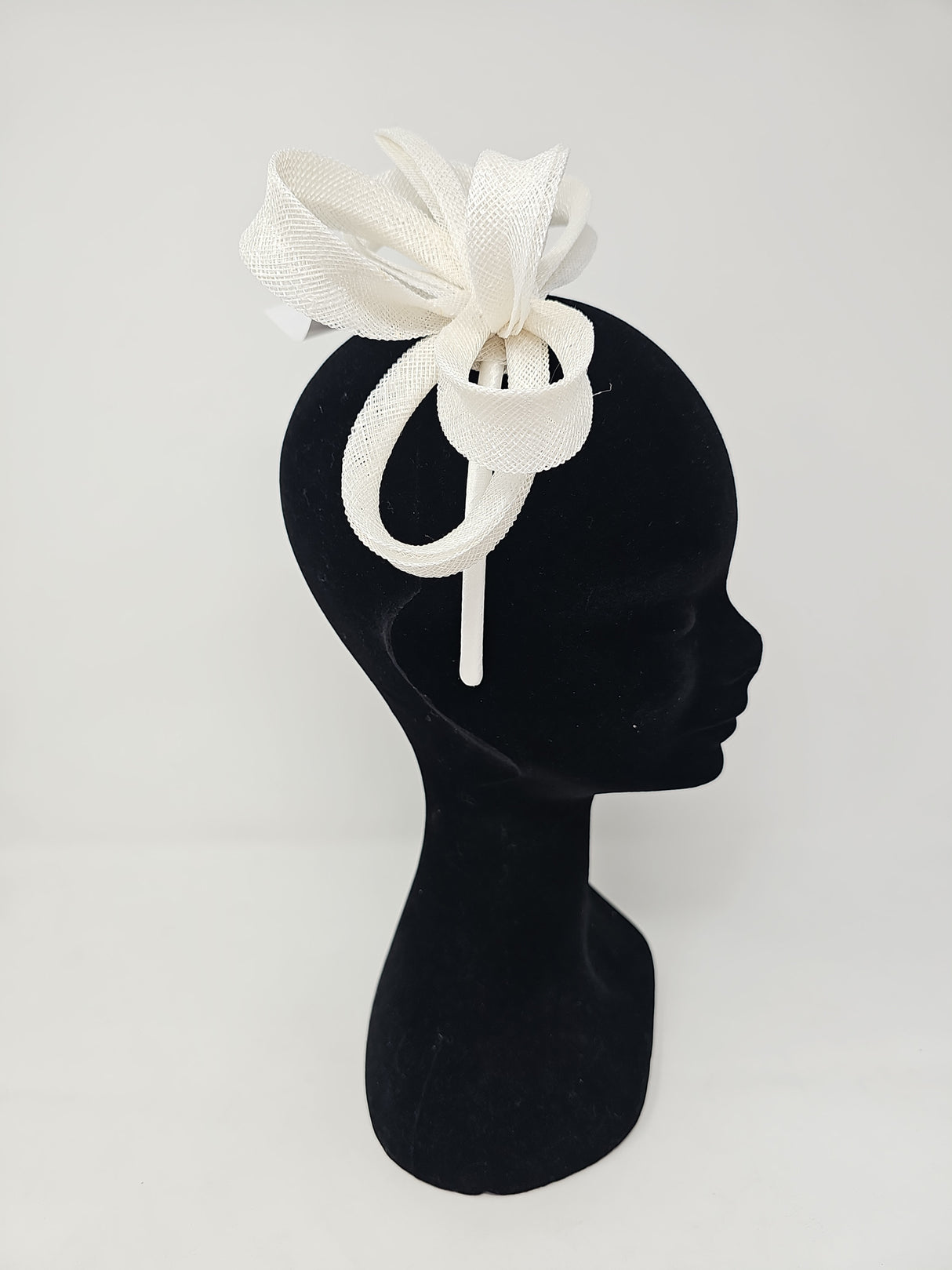White Loop Hairband Fascinator