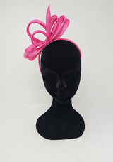 Lipstick Pink Loop Hairband Fascinator