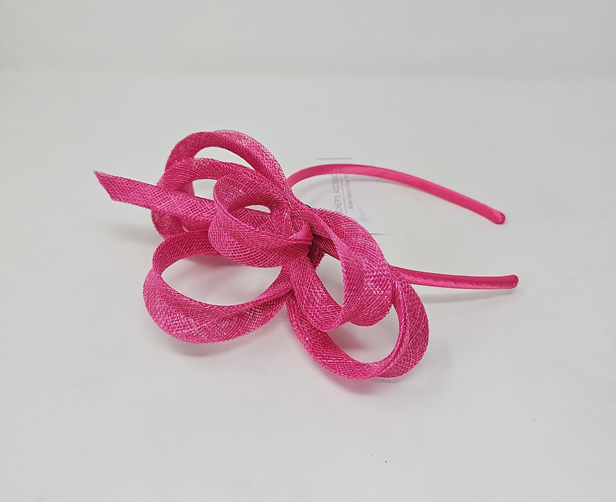 Lipstick Pink Loop Hairband Fascinator