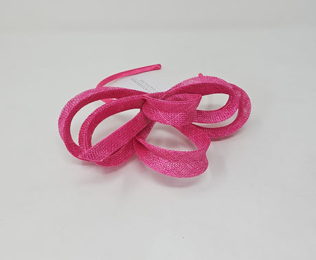 Lipstick Pink Loop Hairband Fascinator