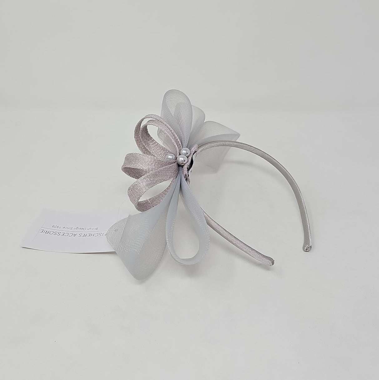 Pearl Bow Loop Hairband Fascinator