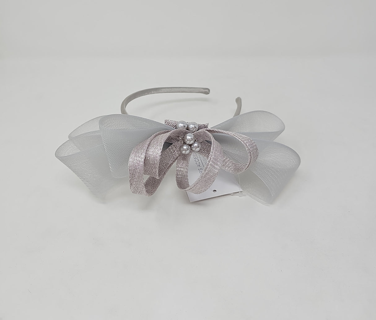 Pearl Bow Loop Hairband Fascinator