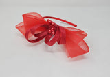 Tulip Red Bow Loop Hairband Fascinator