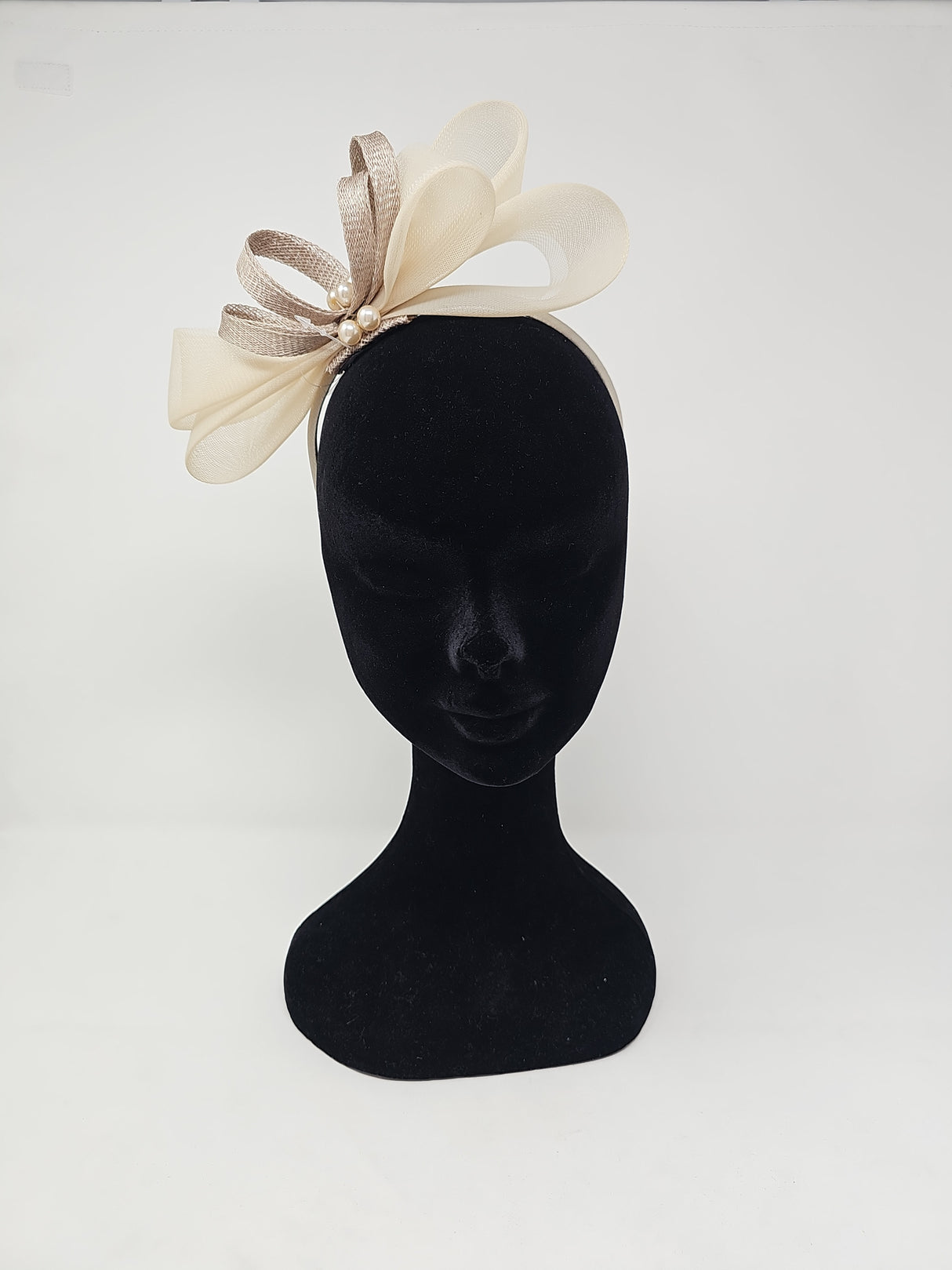 Almond Bow Loop Hairband Fascinator