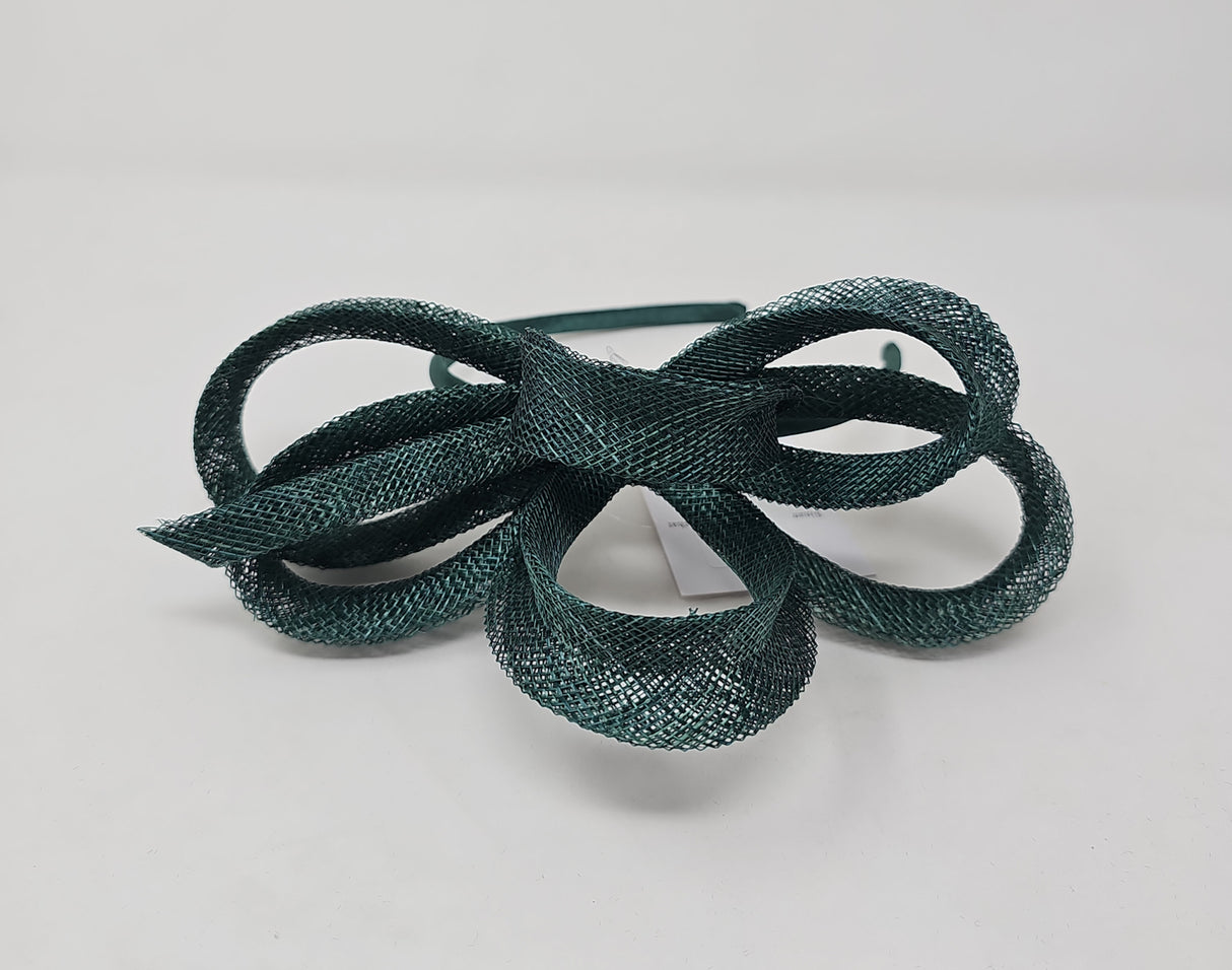 Pine Green Loop Hairband Fascinator
