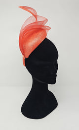 Orange Net Hairband Fascinator