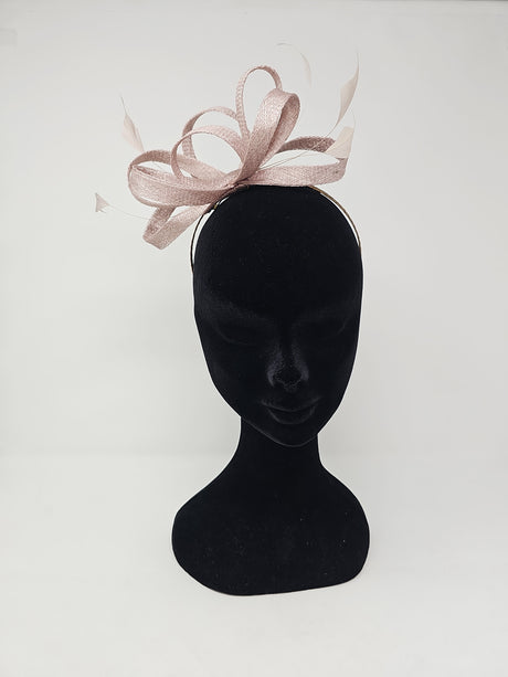Truffle Looped Feather Hairband Fascinator