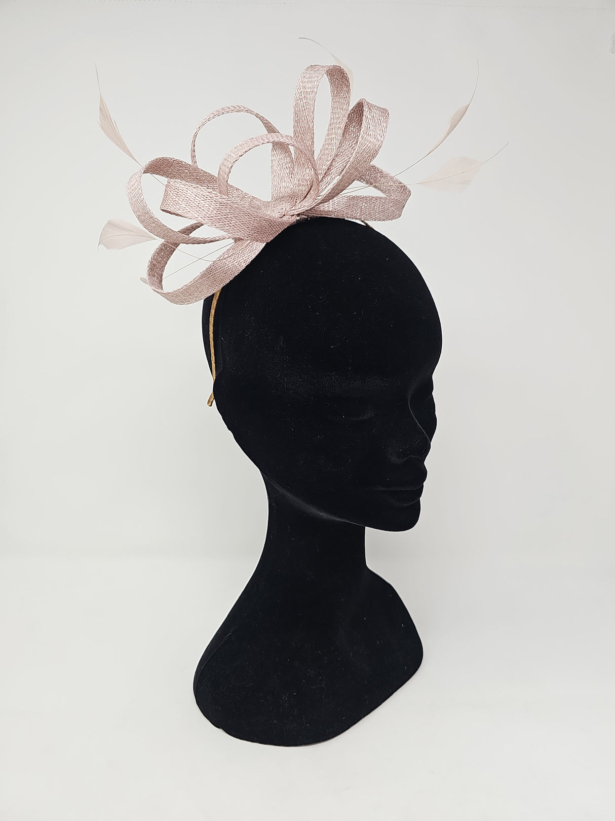 Truffle Looped Feather Hairband Fascinator
