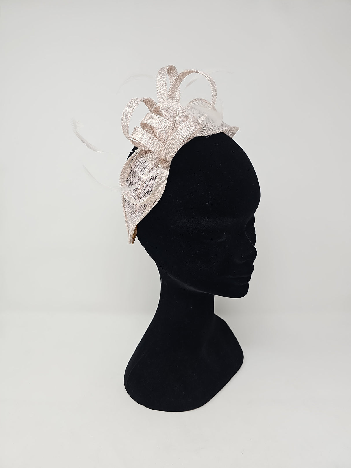 Praline Looped Feather Hairband Fascinator